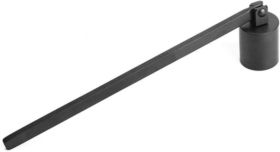 Candle Snuffer Black Elegant Candle Extinguisher Stainless Steel Candle Stopper Candle Accessory with Long Handle for Safe Extinguishing of Candle Wick Flame, 4 Colors