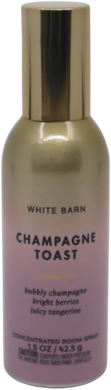Bath & Body Works LAUNDRY DAY, CHAMPAGNE TOAST, ENDLESS WEEKEND Concentrated Room Spray 3pc bundle Gift Set with a Blue Bow for Holiday 1.5 oz each