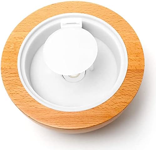 Glass Aromatherapy Essential Oil Diffuser, 200ml Natural Wood Base, Desktop Ultrasonic Aroma Diffuse Essential Oil Humidifier,LED Light Available in 7 Colors, Suitable for Home Office Bedroom