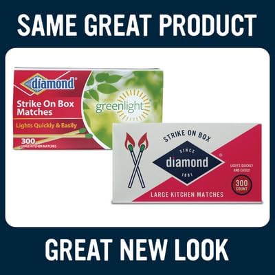 Generic Diamond- Strike ON Box Matches [3 BXS of 300] = 900 Count, Green