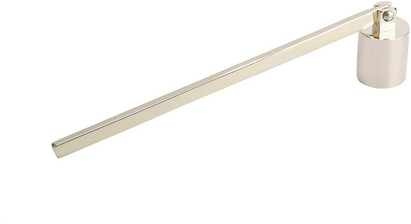 Keenso Stainless Steel Candle Snuffer and Wick Trimmer Set for Safe Candle Extinguishing and Maintenance in Home or Spa (Gold)