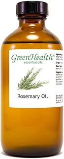 GreenHealth Rosemary Essential Oil - 8 fl oz (237 ml) Glass Bottle with Cap - 100% Pure Essential Oil