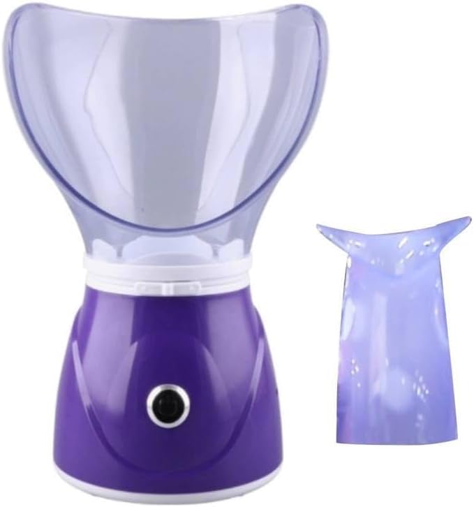 Facial Steamer Steam Inhaler Face Vacuum Machine Eco-Friendly Material Moisturizing Experience, Purple