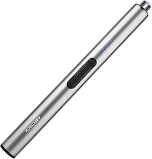 ARECTECH Electric Candle Rechargeable Lighter Arc Plasma Lighters for Candle Kitchen Camping Christmas Type-C Silver