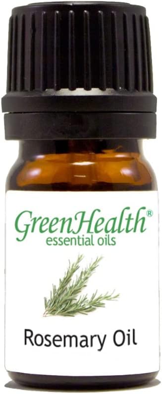 Rosemary – 1/6 fl oz (5 ml) Glass Bottle – 100% Pure Essential Oil – GreenHealth