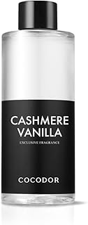 COCODOR Reed Diffuser Oil Refill/Cashmere Vanilla/6.7oz(200ml)/1 Pack/Aromatherapy, Home Fragrance, Scented Oils, Oils for Reed Diffuser, Bathroom Home Decor