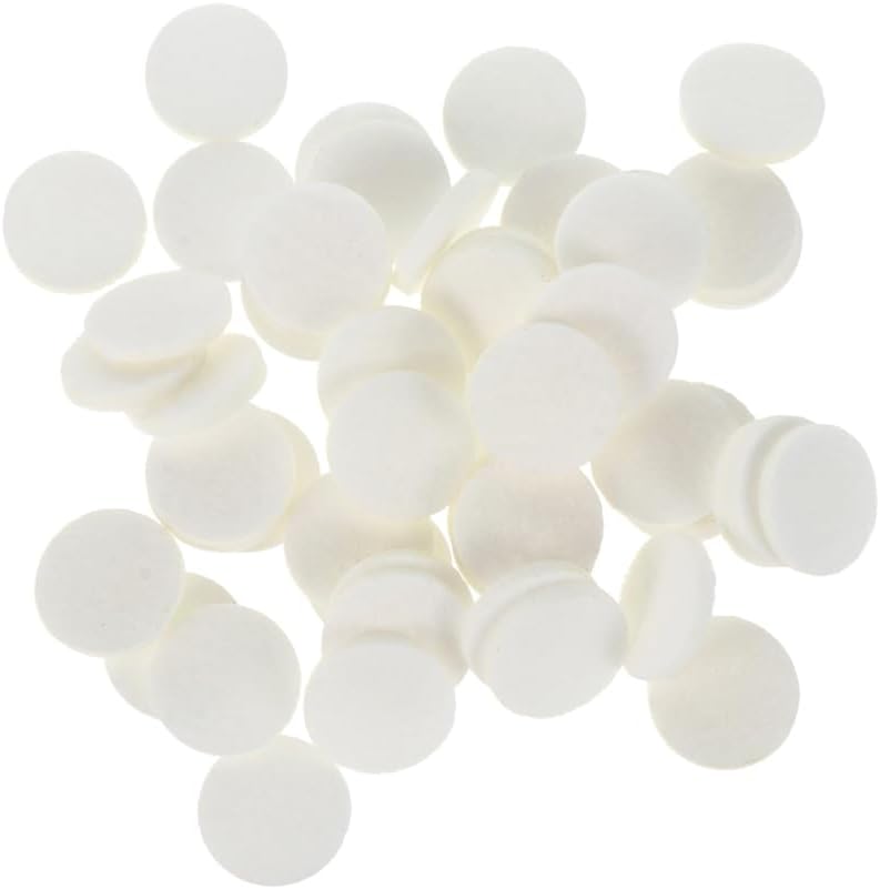 Healifty Aromatherapy Diffuser Refill Pads 0.88 Inch Cotton Essential Oil Pads for Necklace Lockets Car and Home Aroma Diffuser Replacement Sheet Pad