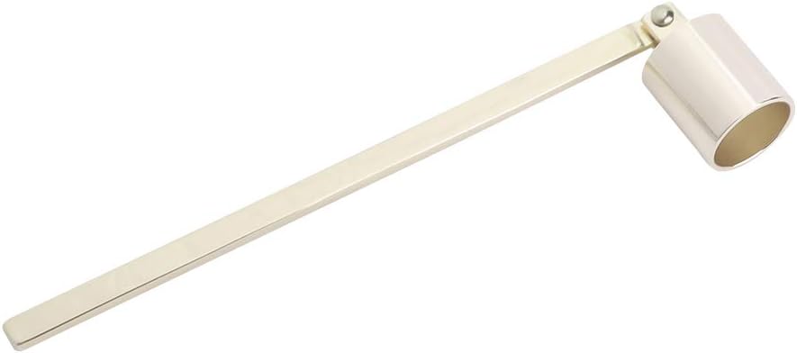 Keenso Stainless Steel Candle Snuffer and Wick Trimmer Set for Safe Candle Extinguishing and Maintenance in Home or Spa (Gold)