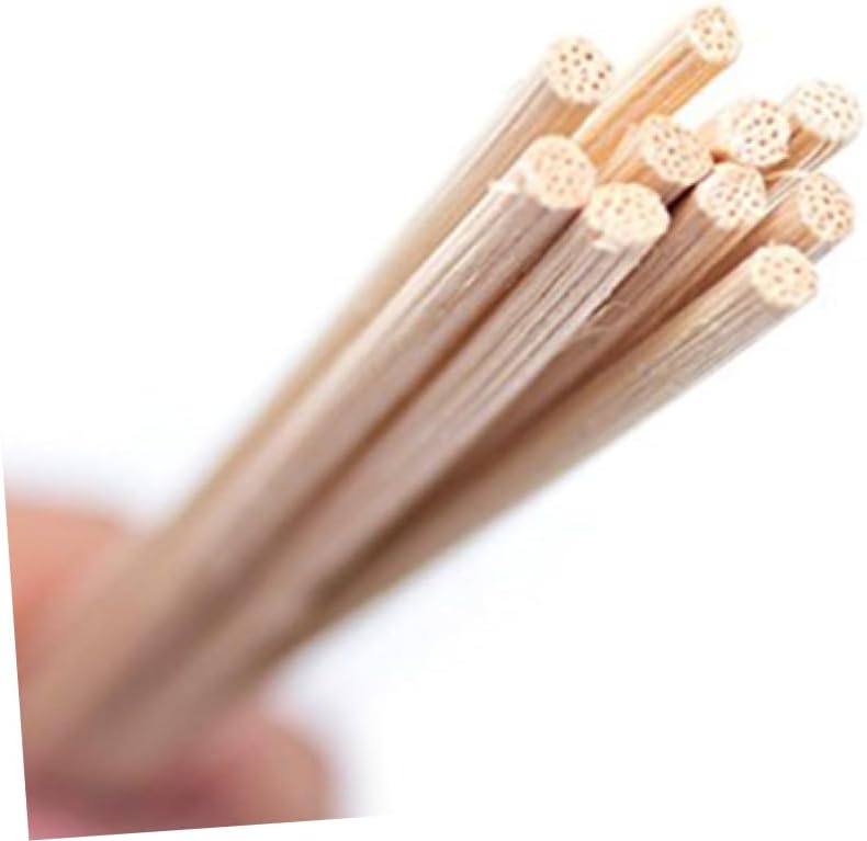 Amosfun 50pcs Rattan Diffuser Sticks Replacement for Home Fragrance Natural Color for Scented Oils and Diffusers