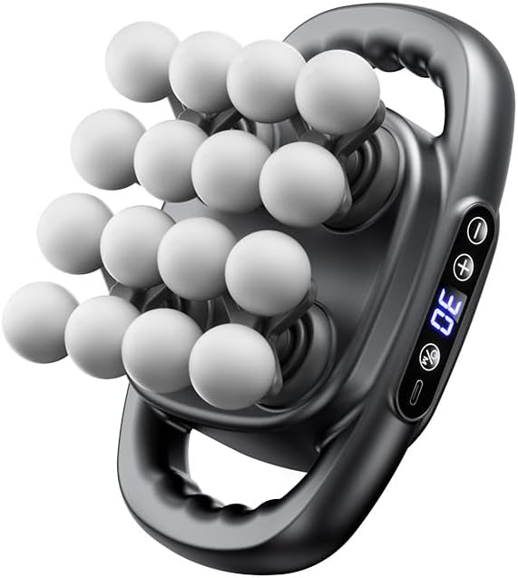 IKG 16 Head Massage Gun Deep Tissue, Body Massage for Back, Shoulders, Neck, Legs, Foot, Massage Gun deep Tissue, Percussion Massager with 3 Modes&30 Intensities Body Muscle Pain Relief, Ideal Gifts