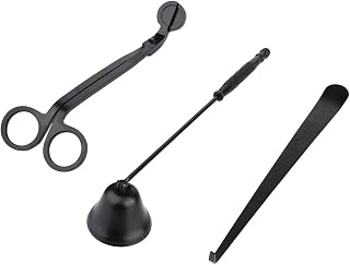 TITA-DONG Candle Accessory Set, Candle Wick Cutter, 3 in 1 Candle Wick Trimmer Scissors, Candle Snuffer, Candle Dipper, Home Tools Gift Pack(#1)