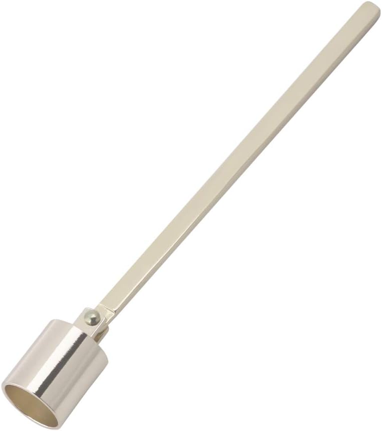 Keenso Stainless Steel Candle Snuffer and Wick Trimmer Set for Safe Candle Extinguishing and Maintenance in Home or Spa (Gold)