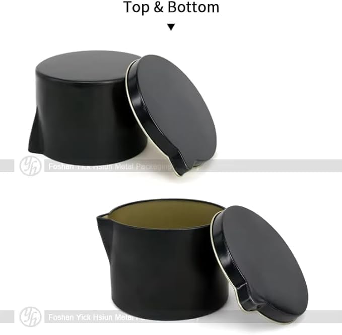 Ryaner 12PCS 2oz Candle Tins With Pour Spout Lids, Bulk Candle jar for DIY making, Empty Metal Container for massage candles making.