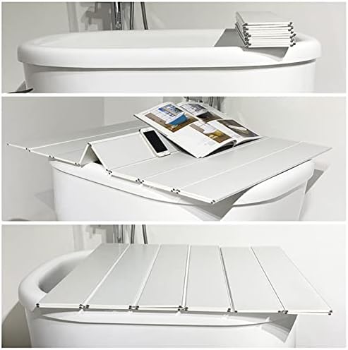 Folding Bathtub Cover Caddy Tray - Waterproof PVC Insulation Lid, Scalable Dust-Proof Board for Luxury Spa, Reading & Relaxation, 0.6cm Thickness (70x150cm)