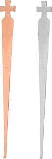 NUOBESTY 2Pcs Stainless Steel Candle Wick Dipper Set Portable Candle Extinguishers Hook for Safely Snuffing Out Wicks and Home Use