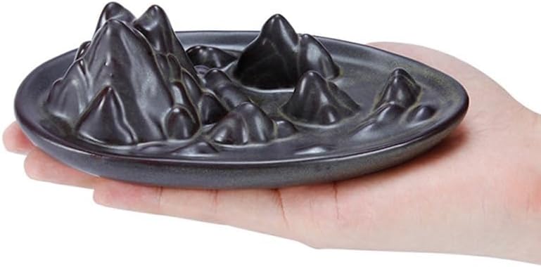 Ornaments Incense Burner, Ceramic Backflow Censer, Backflow Aromatherapy Incense Censer Holder for Home Reading Room Ornaments