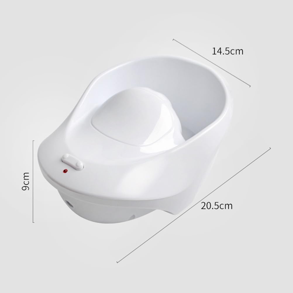 Healifty Electric Manicure Bubble Spa Hand Bowl 8.07X5.70X3.54 Inch Nail Soaking Container with Us Plug for Professional Nail Care and Home Use