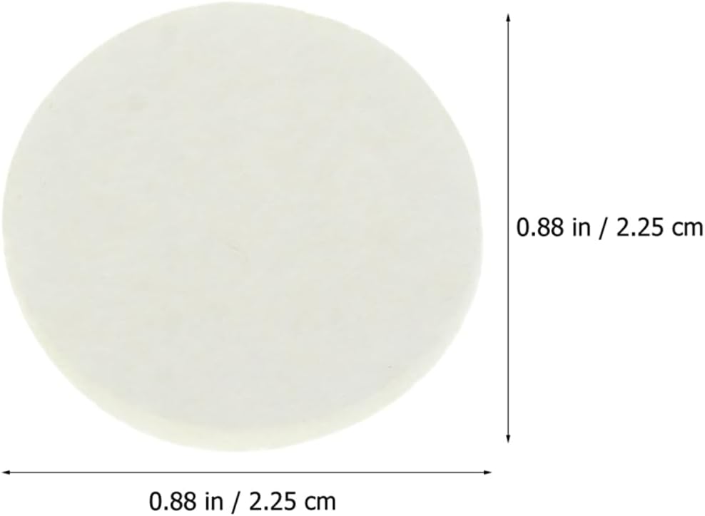 Toyvian Essential Oil Diffuser Replacement Pads, 120-Pack Refill Cotton Pads for Aromatherapy Necklaces Lockets Car Diffusers Bracelets Absorbency Aroma
