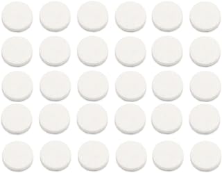 30Pcs Car Air Vent Clip Replacement Pads, 16mm Unscented Refill Tablets for Car Air Freshener Clips, Car Diffuser Refill Felt Pads Essential Oil Diffuser Cotton Pads