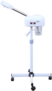 Professional Facial Steamer, Ozone Spa Face Steamer on Wheels, Professional Skin Care Equipment, Esthetician Steamer for Salon Beauty and Spa, Mist Face Steamer for Skin Care, Adjustable Height