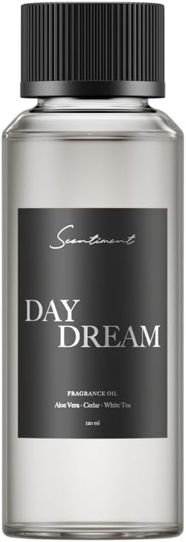 Scentiment Day Dream Diffuser Oil - Premium Hotel Scent with Notes of Aloe Vera, Cedar & White Tea Home Scent, Hotel Fragrance Oil Diffuser Refill - 4.06 fl oz (120 mL)