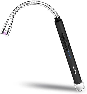 MeeToo Lighter, Electric Candle Rechargeable USB Lighter Plasma Arc for Candle Christmas Birthday Camping Black