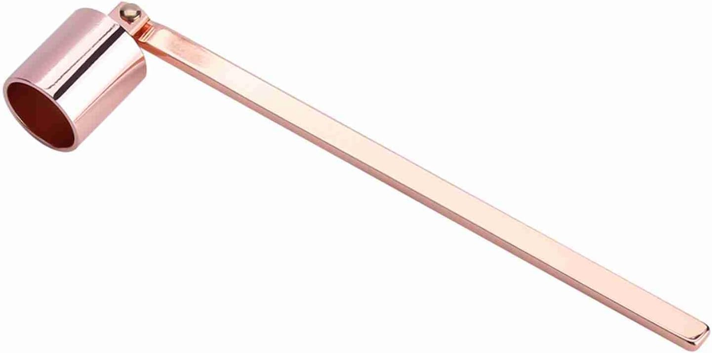 ZJchao Candle Snuffer, Candle Trimmer Set Snuffer Accessory Set Wick Trimmer Wick Cover (Rose Gold)