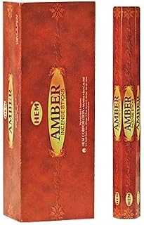 Amber - Box of Six 20 Gram Tubes - HEM Incense