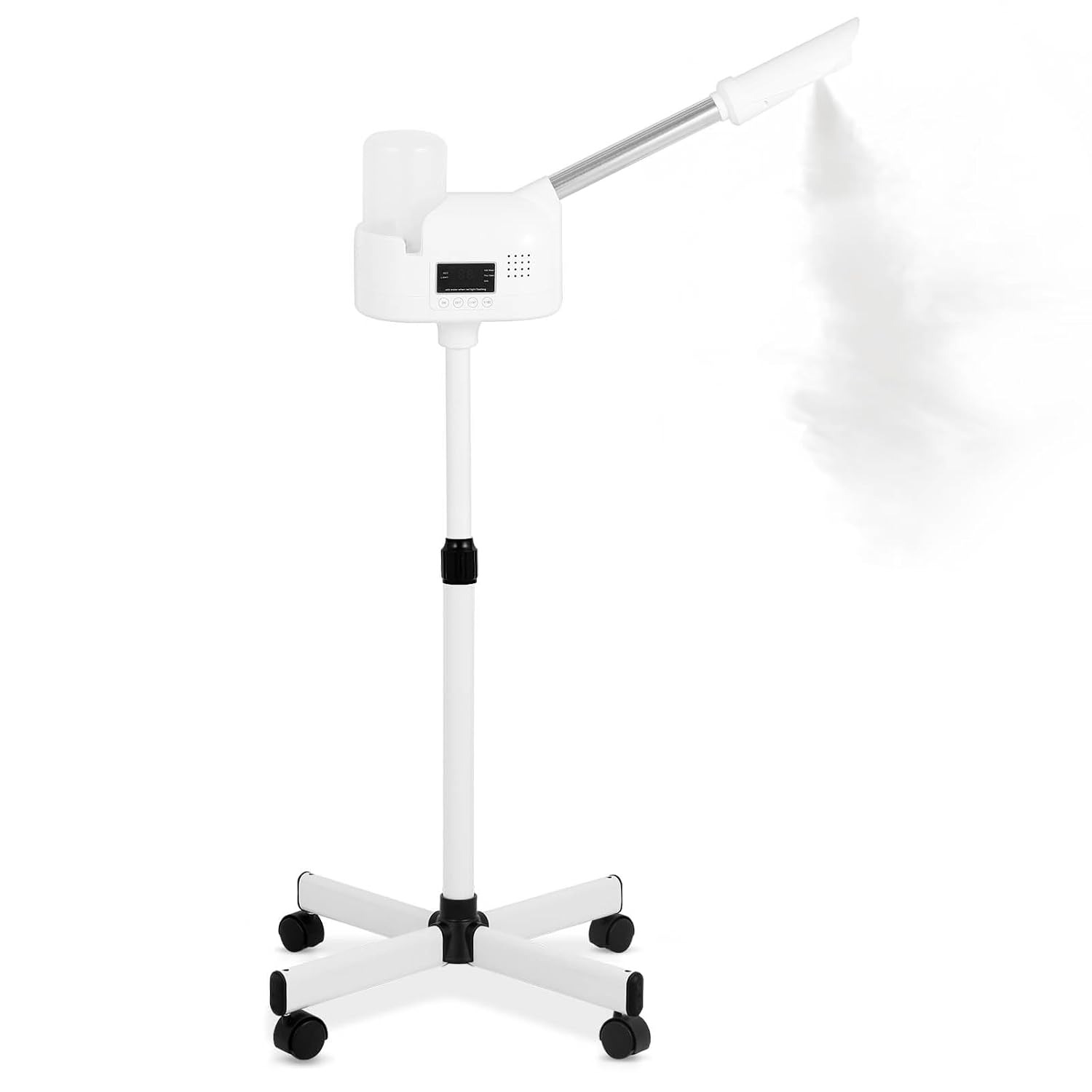 Facial Steamer, Hot Mist Spray, Face Steamer on Wheels, SPA Ozone Steamer Standing Face Steamer for Spa, Salon and at Home Use