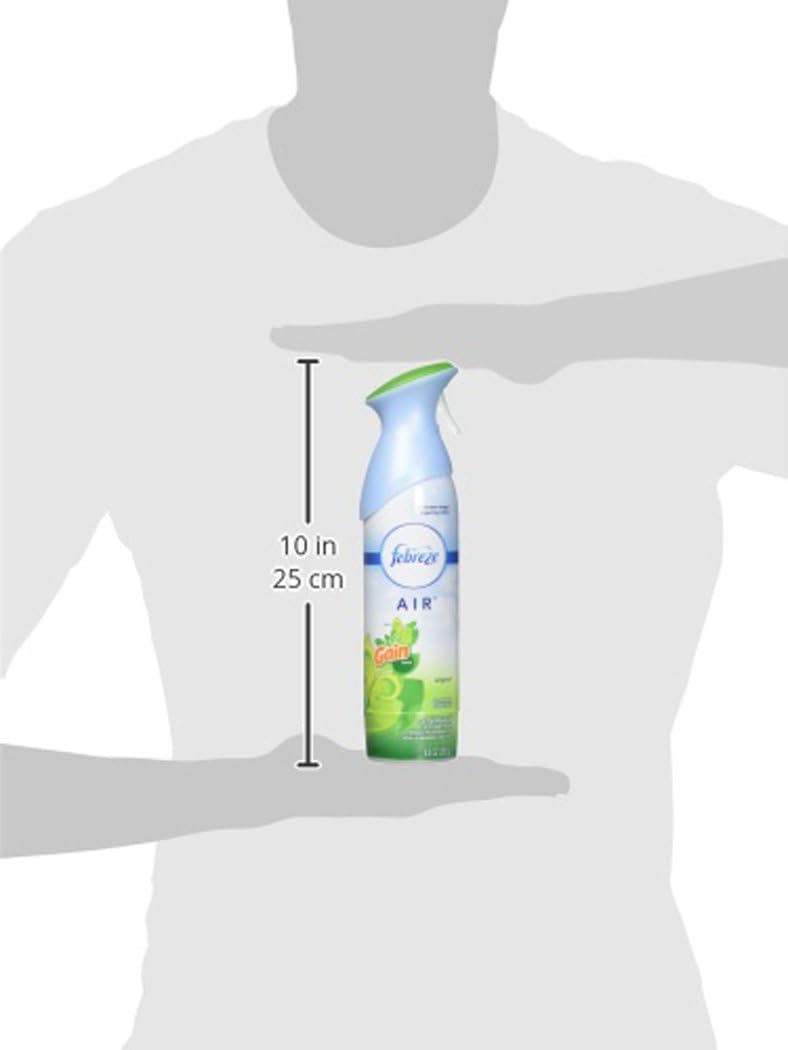 Febreze Air Mist Air Freshener Spray, Odor-Fighting Room Spray, Air Fresheners for Home and Bathroom and Kitchen, Aerosol Can, Gain Original Scent, 8.8oz, (Pack of 6)
