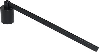 Stainless Steel Cylindrical Candle Snuffer Aromatherapy Extinguishing Tool with Long Handle 16cm for Altars Fireplaces Wedding Churches Candle Extinguishing Cover Black