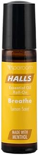 Halls Breathe Essential Oil Roll On Lemon – Uplifting Citrus Blend with Menthol for Stress and Craving Relief, Clean Botanical Aromatherapy for Travel or Home Use, 10mL Pocket-Sized Format