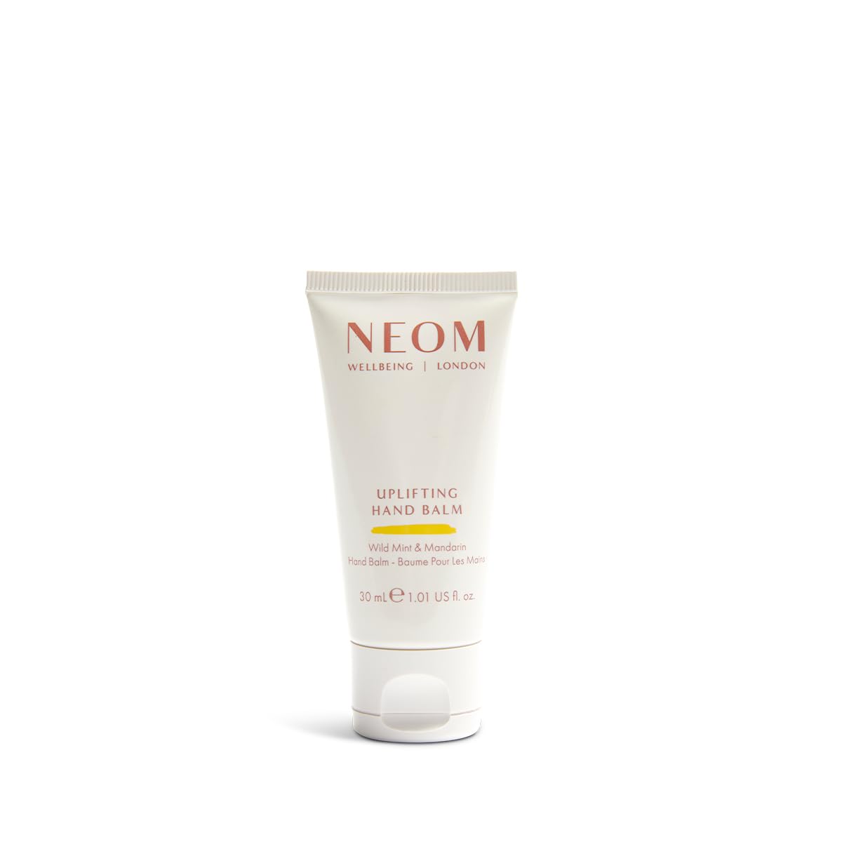Neom Uplifting Hand Balm, 30ml I Wild Mint & Mandarin I 4 other essential oils I 100% Natural Fragrances I Cocoa and Shea Butter I Nourishing and Softening I Lift your mood