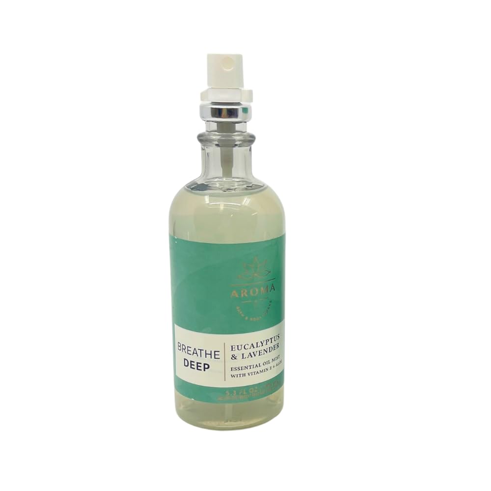 Bath and Body Works Aromatherapy Breathe Deep Eucalyptus Lavender Pillow Mist & Body Cream Gift Set