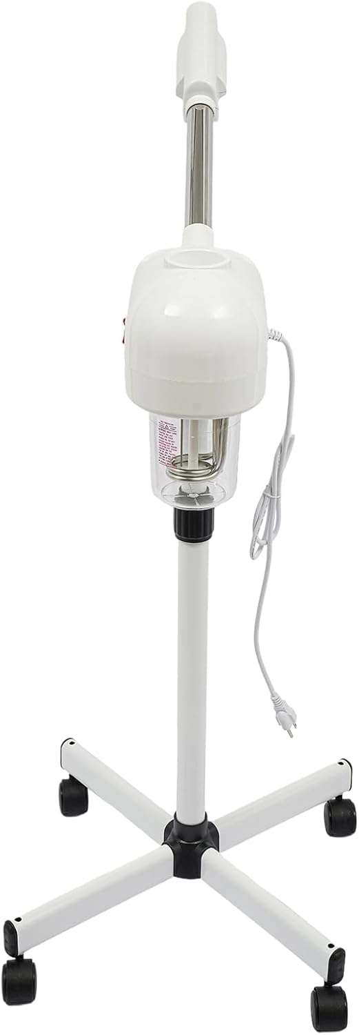 Facial Steamer Ozone 800W 110V, Face Steamer Machine 750ml Tank 42℃ Warm Mist Adjustable Height Floor Standing, Skin Care Facial Steamer for Salon Spa Beauty Shop Barber Home Use
