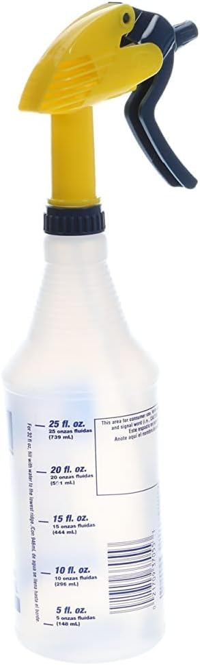 ZEP Professional Sprayer Bottle, 32 oz, Pack of 3, HDPRO1 | Versatile Adjustable Nozzle, Fine Mist or Powerful Spray, Refillable for Diluted Concentrate