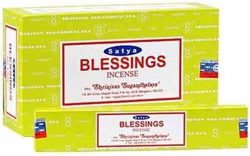 Satya Premium Incense Sticks Assorted Set, 12 Packs, 180 Sticks, for Meditation, Aromatherapy, Yoga