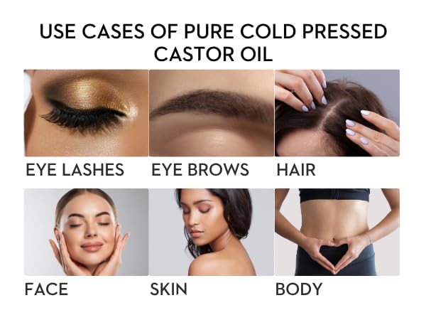 Essentially KateS Castor Oil 16 Fl Oz (Glass Bottle) - Jojoba + Calendula + Vitamin E - A Huge Glass Bottle with a Pump - 100% Pure and Natural, Cold Pressed, and Hexane-Free - Hair, Body