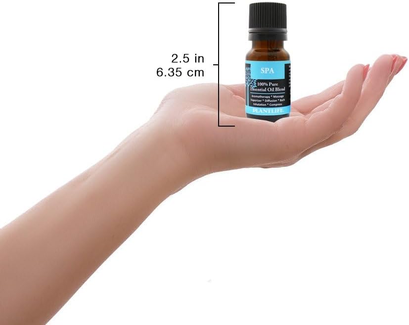 Plantlife Spa Aromatherapy Essential Oil Blend - Straight from The Plant 100% Pure Therapeutic Grade - No Additives or Fillers - Made in California 10 ml