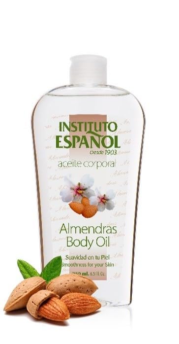 Instituto Español Almond Body Oil, Smoothness for Your Skin, Moisturizer, 2-Pack of 8.5 FL Oz Each