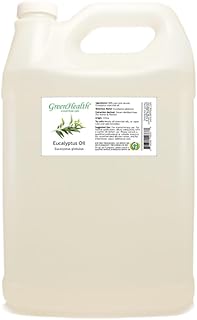 GreenHealth Eucalyptus Essential Oil – 1 Gallon (128 fl oz) – 100% Pure & Uncut – Bulk Therapeutic Grade Essential Oil for Diffuser, Cleaning, Candle Making, Air Freshener, Home Fragrance
