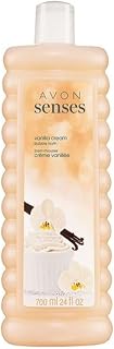 Avon Senses Vanilla Cream Bubble Bath for Women 24 fl oz – Relaxing Foaming Bubble Bath with Madagascar Vanilla Musk Scent, Long Lasting Bath Bubbles & Bath Foam for Soft, Smooth Skin