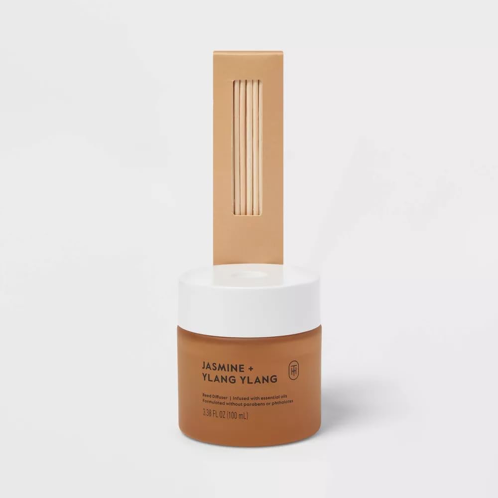 Threshold Glass Reedd Diffuser Jasmine and Ylang Ylang 3.38 fl oz