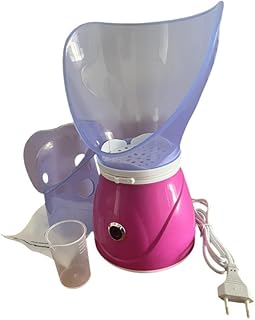 Facial Steamer Steam Inhaler Face Steamer Vacuum Esthetician Facial Deep Cleaning with Material Adjustable Steam, Pink