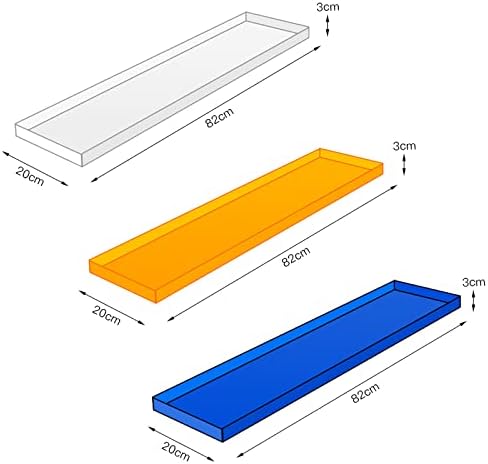 Bathtub Trays for Tub, Acrylic Bathtub Tray Caddy, Bath Shelf Bathtub Tray Storage Racks, Spa Board Bathroom Bath Tub Table,32.3"" Lx7.9 Wx1.2 H,Clear/Clear/32.3"" L*7.9"" W*1.2"" H, Orange