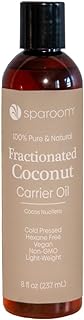 SpaRoom 100% Pure and Natural Carrier Oil, Hair and Skin Moisturizer, Aromatherapy and Massage Oil Base for Essential Oils, 8 Ounces, Fractionated Coconut Oil