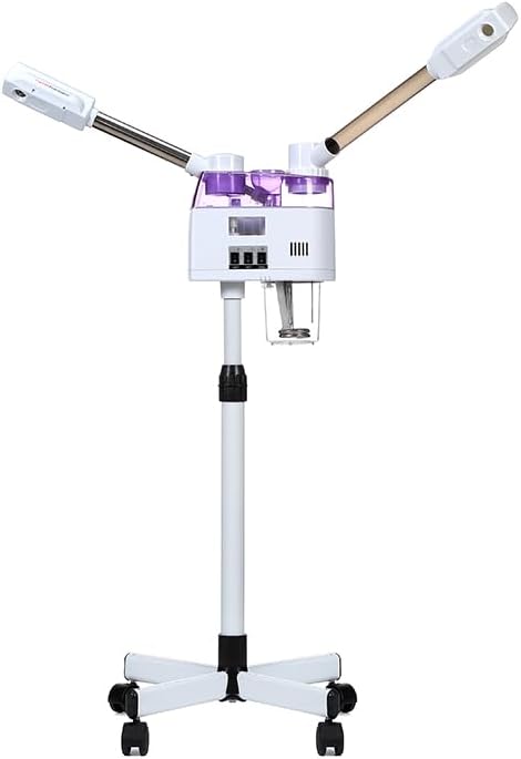 Professional Facial Steamer, 2 in 1 Esthetician Steamer with Hot & Cold Mist, Beauty Face Equipment for Spas, Beauty Salons and Home Use