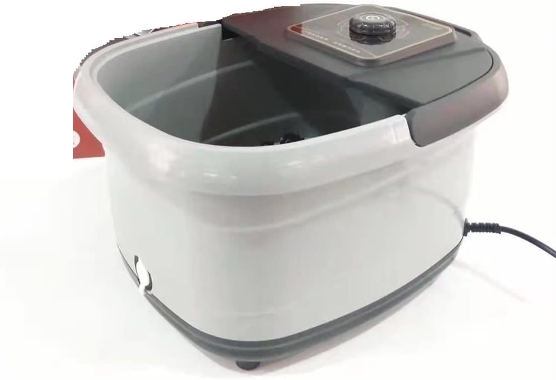 Foot Baths Electric Foot Spa Bath Massager Bub Rolling Vibration Heat Oxygen Bubbles Massage Heated Soak for Relax