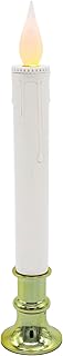 Brite Star Battery Operated 9-inch LED Candles - 1 Count Flickering Flameless Candles with Timer - Perfect for Indoor Window, Outdoor Patio Home Décor