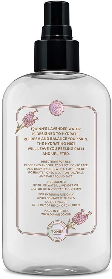 Quinn’s Lavender Water Natural Pillow Spray Relaxing Aromatherapy Mist 8oz